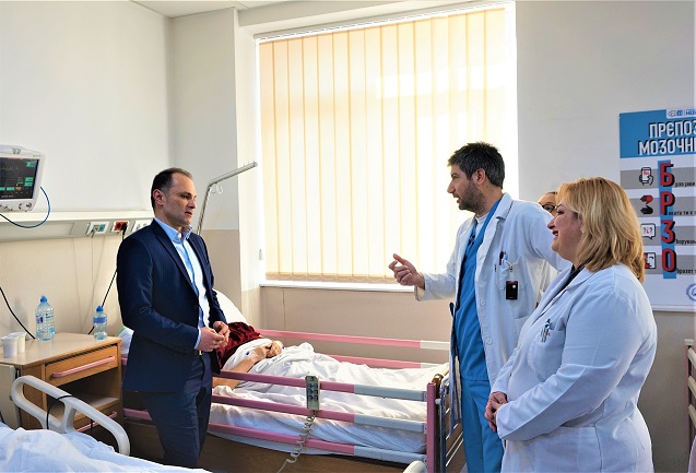 Спасен пациент со мозочен удар, со новата комбинирана метода на тромболиза и тромбектомија