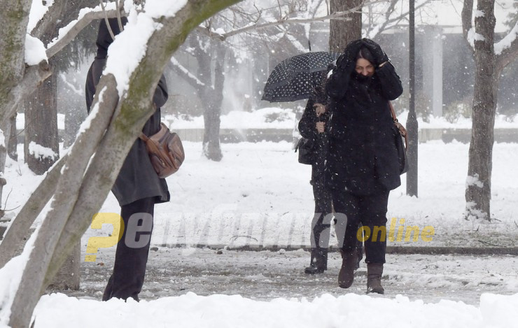 Вечерва снег на повеќе места низ Македонија