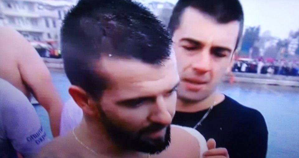 Иван Лотески го фати крстот во Охрид