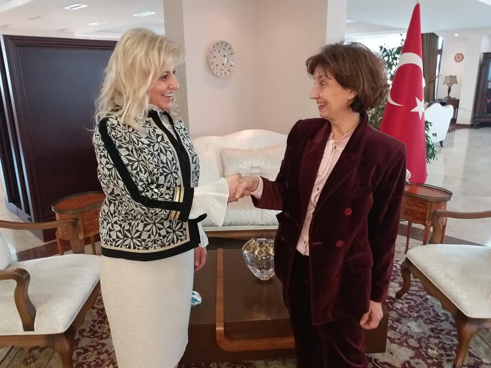 Средба на Силајновска Давкова со амбасадорката на Турција Еркал Кара