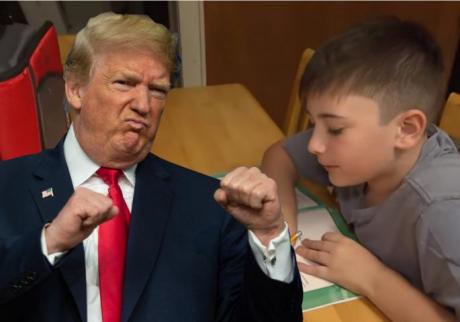 Го мaлтретирале бидејќи се презива Трамп, па Меланија и Доналд го поканија на Конгрес