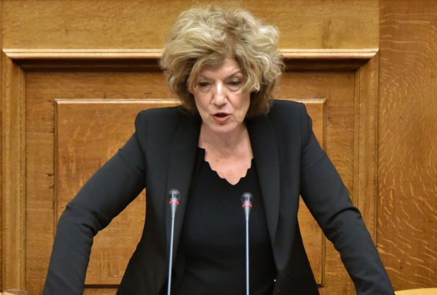 Грчката алтернативна министерка за надворешни работи Анагностопулу во Скопје