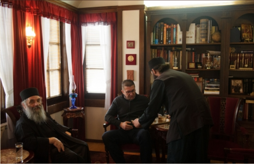 Посета на претседателот на ВМРО-ДПМНЕ – Христијан Мицкоски во Бигорската Обител