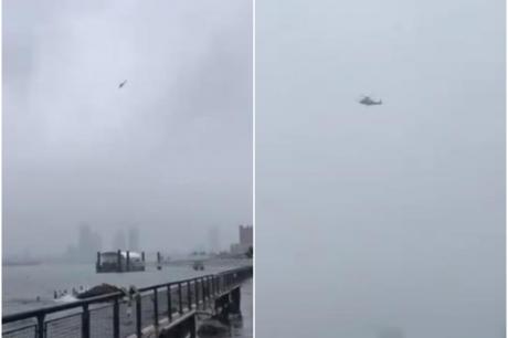 Хеликоптерот пред да удри во зграда во Менхетн изгубил контрола и изчезнал во магла