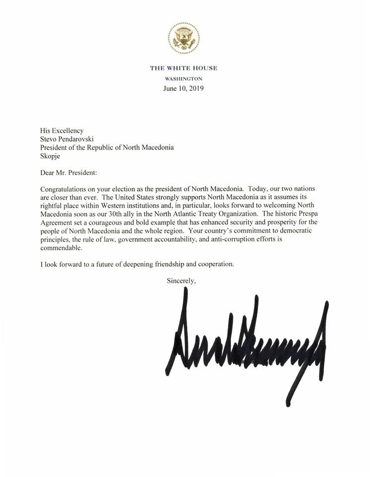 Пендаровски ги објави честитките од Трамп, Путин и Си Џинпинг, еве што пишува