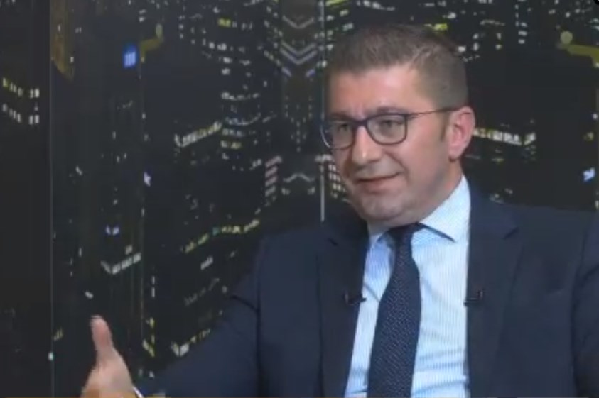 Лидерот на ВМРО ДПМНЕ Мицкоски денеска гостин во вестите на „Канал 5“ во 18