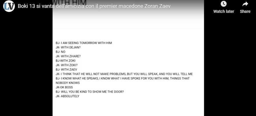 Боки 13 открива дека за „Рекет“ знаел и Заев