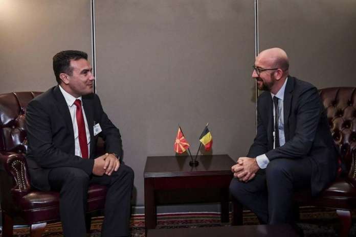 Заев се сретна со белгискиот премиер Мишел: Македонија направи силен прогрес во реформите