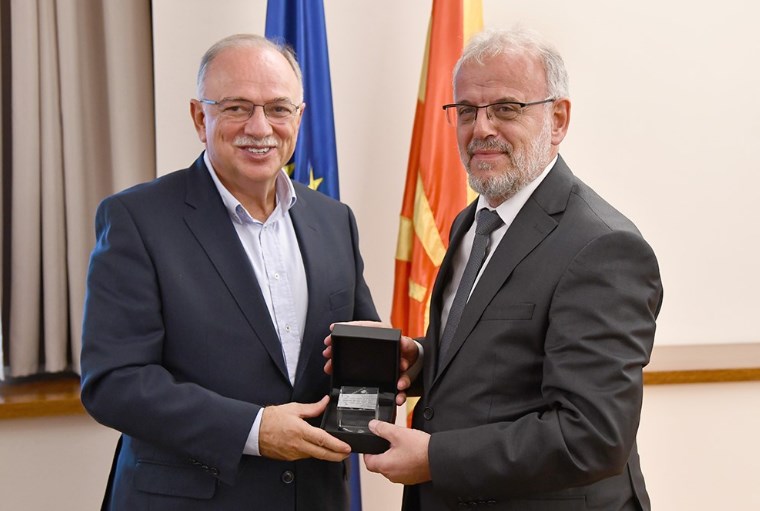 Средба на Џафери со Димитриос Пападимулис