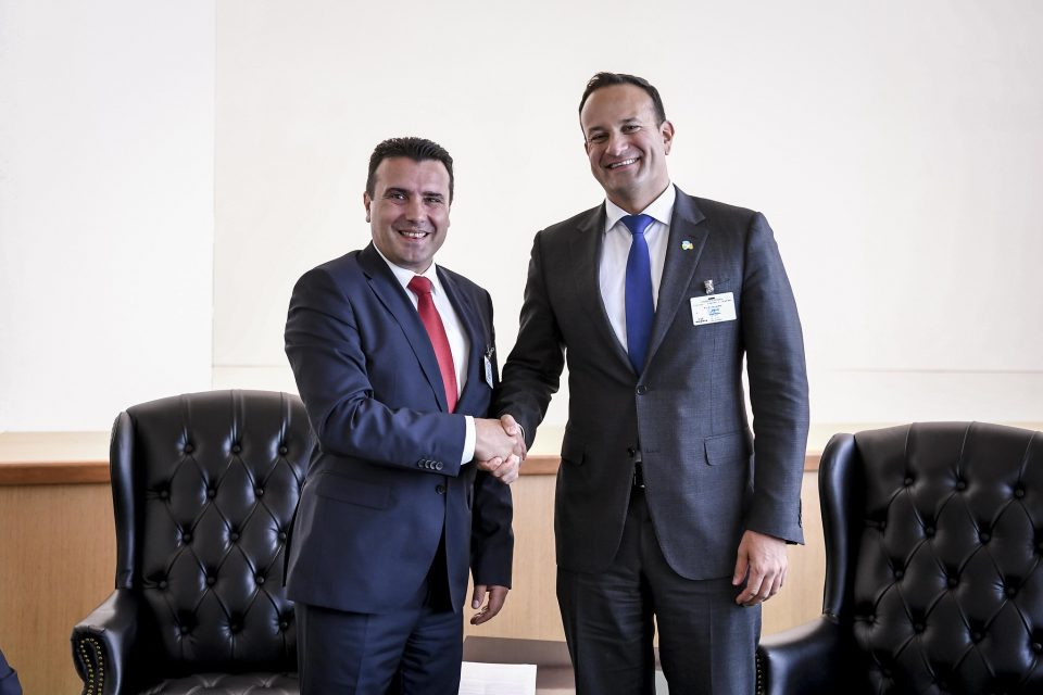 Заев-Варадкар: Почнувањето преговори со ЕУ ќе биде придонес за Унијата