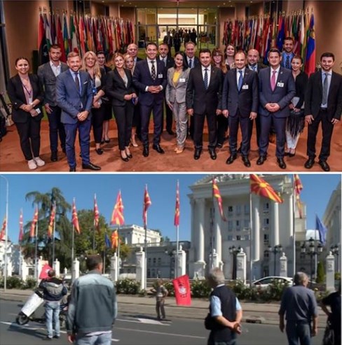 Владината елита на државен трошок се расешува, а работниците од Охис протестираат пред празна зграда