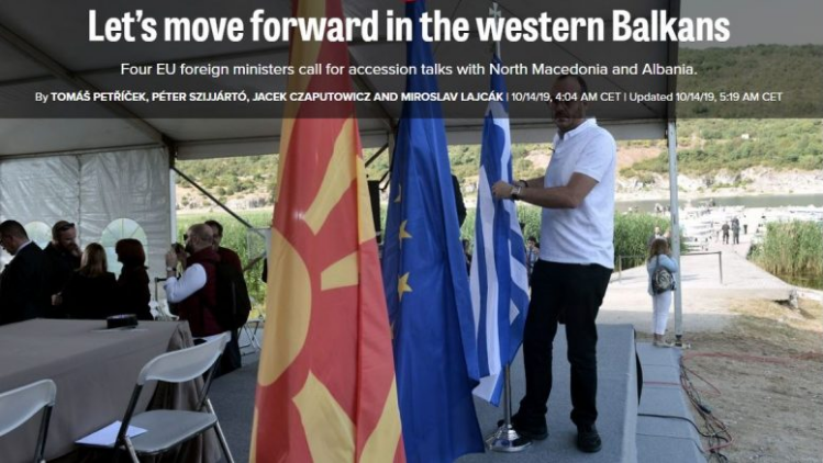 Чешка, Полска, Словачка и Унгарија бараат од ЕУ да донесе смела одлука за Македонија и Албанија