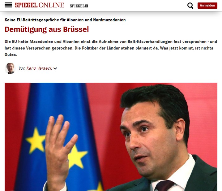 „Шпигел“: ЕУ го прекрши ветувањето, политичките последици можат да бидат сериозни