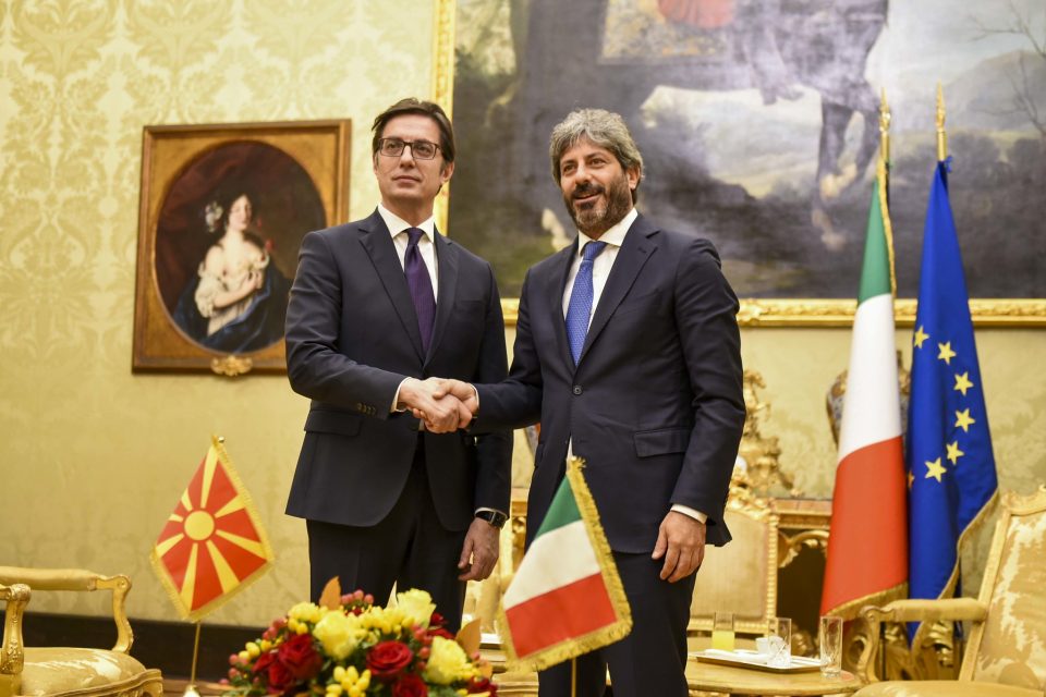 Пендаровски се сретна со претседателот на Долниот дом на Парламентот на Италија, Роберто Фико