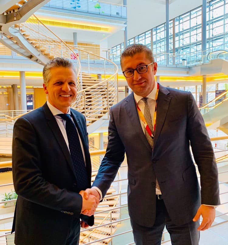 Мицкоски се сретна со Фреи: Македонија се соочува со висока стапка на криминал и корупција во највисоките ешалони на власта