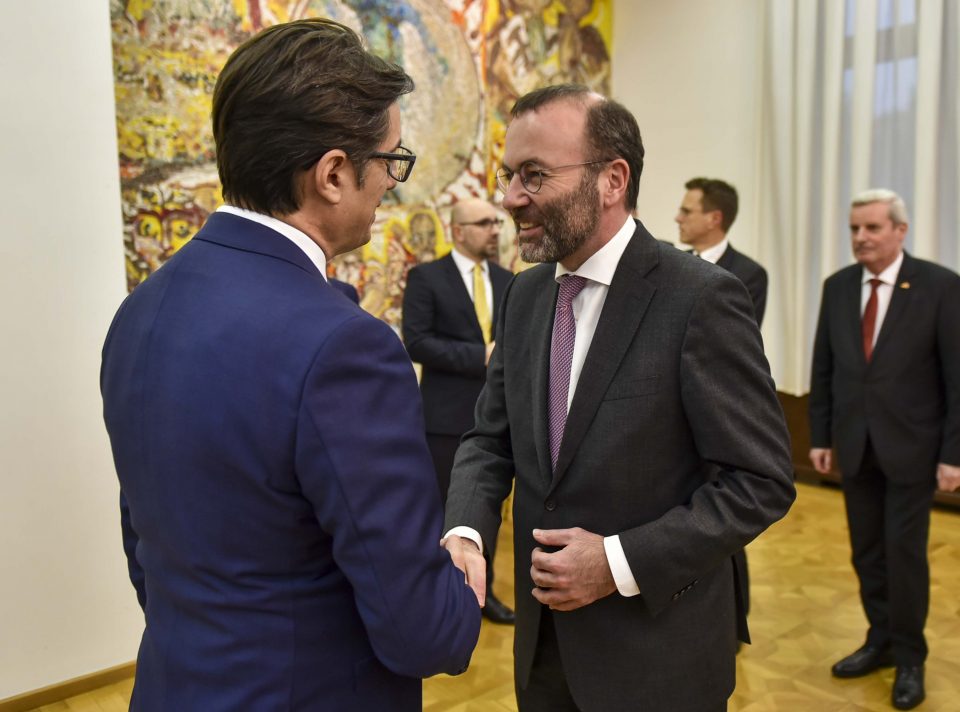 Средба на претседателот Пендаровски со европратеникот Манфред Вебер