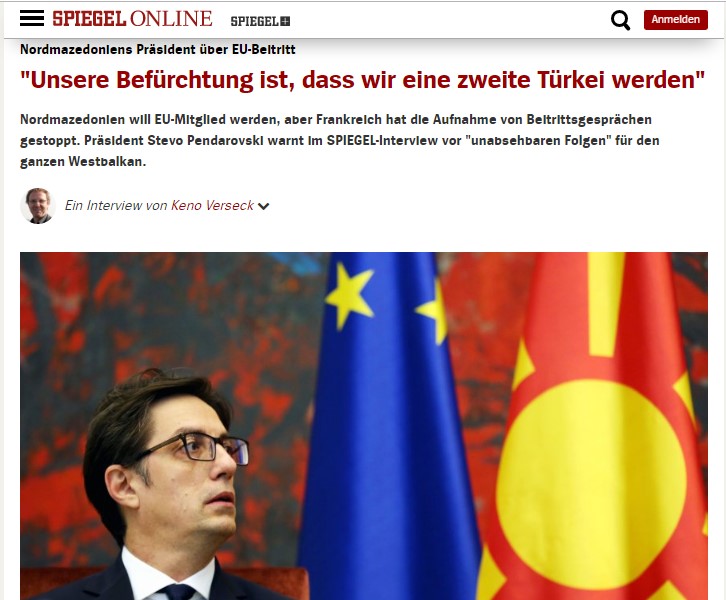 Пендаровски: Повторното одложување на преговорите со ЕУ може да има непредвидливи и непоправливи последици