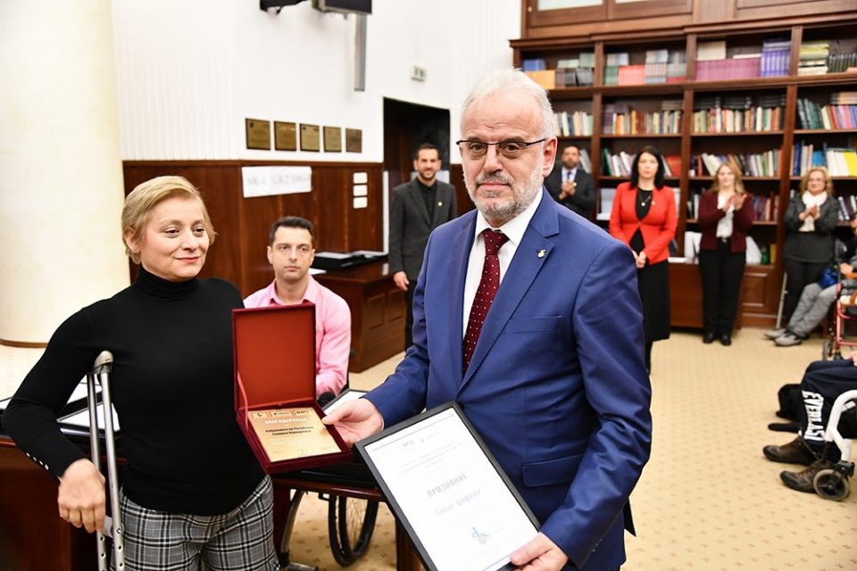 Џафери доби Признание за поддршката на лицата со попреченост