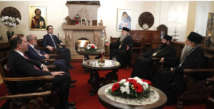 Пендаровски, Спасовски и Џафери на божиќен ручек кај г.г. Стефан