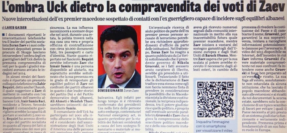 Командантот на УЧК Баци од американската црна листа преку Чаушот им донел 5.000 гласови на Заев и СДСМ