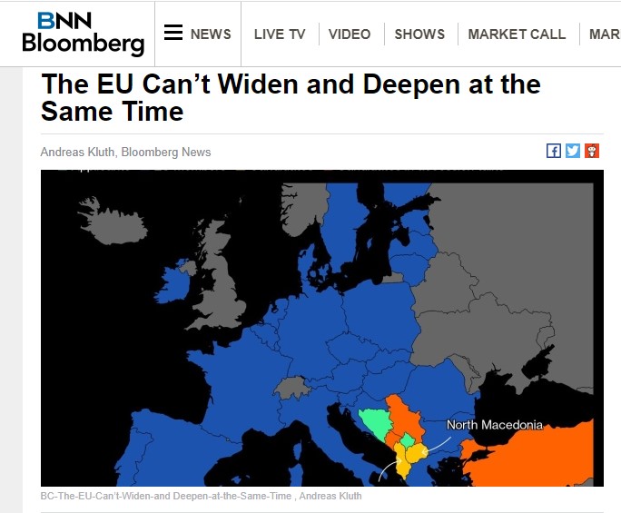 Предлог ЕУ да се подели на три зони – Македонија би била во најмалку интегрираниот дел