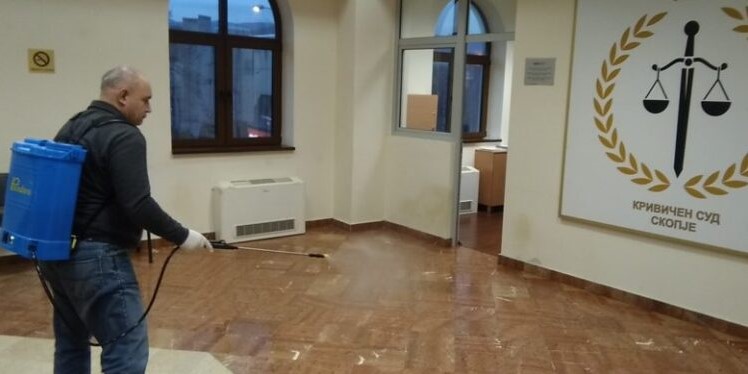 Темелна дезинфекција во Кривичен суд секоја среда и петок