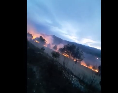 Гори шума: Пожар на Водно од страната на Сопиште