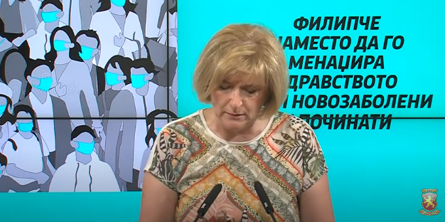 Д-р Шопова: Филипче наместо да го менаџира здравството, брои новозаболени и починати