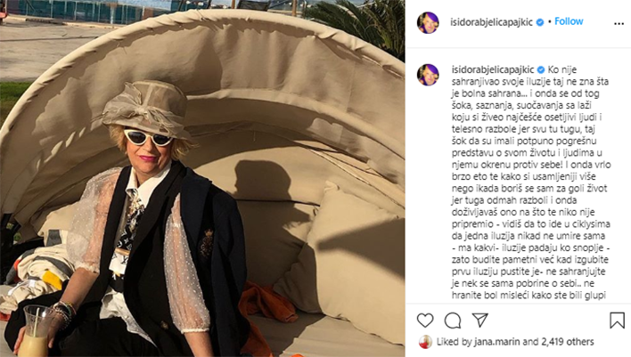 Исидора Бјелица  во Охрид  ги поминала последните денови