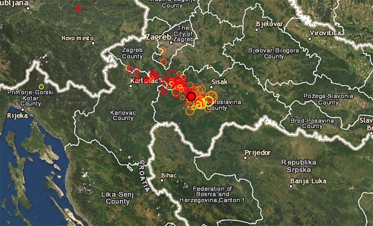 Нов земјотрес денеска ја погоди Хрватска