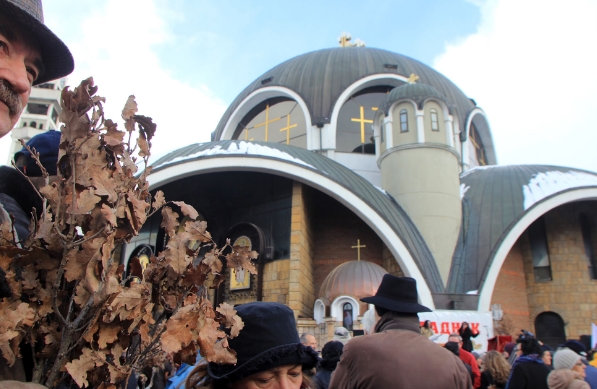 Пред Соборниот храм во Скопје 30. традиционална прослава на Бадник