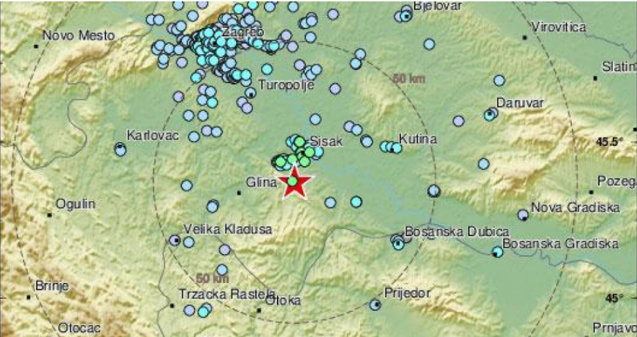 Уште еден силен земјотрес во Петриње