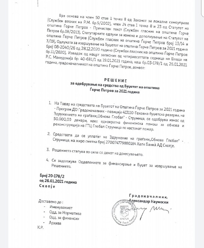 Улици со кал, дупки, без канализација, а градоначалникот на Ѓорче Петров дава пари за обнова на „Глобал“