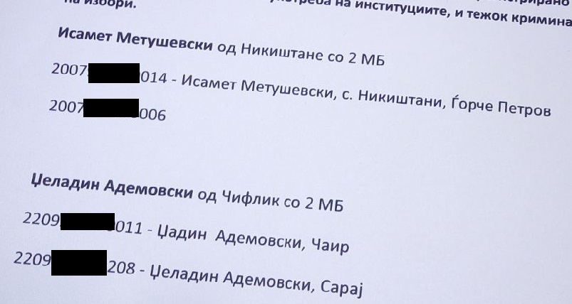 Спасовски призна дека постојат двојни матични броеви: Седат Пекер извадил лична карта како Џадин Адемовски од Чаир во јануари 2021