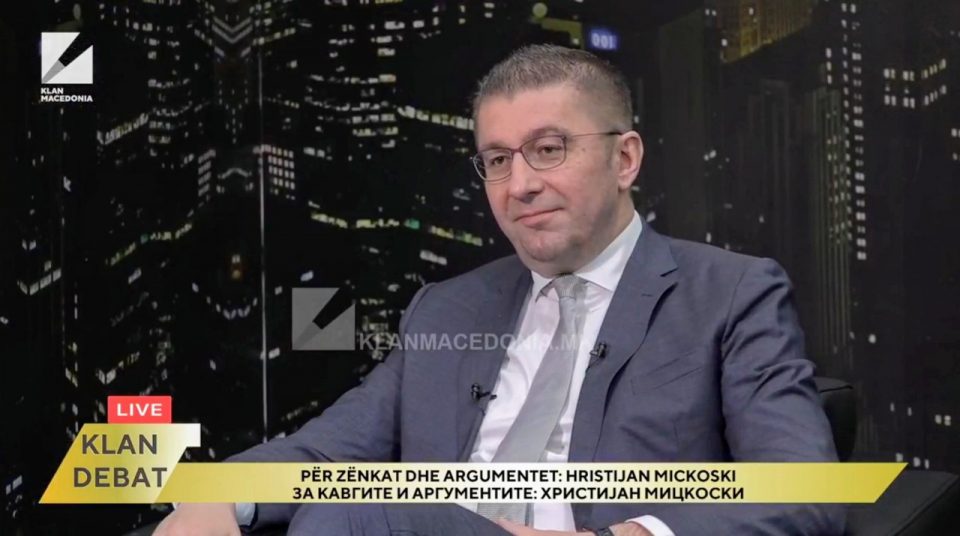 Мицкоски: Театарот во Собрание е фрустрација на власта која се крши на грбот на граѓаните