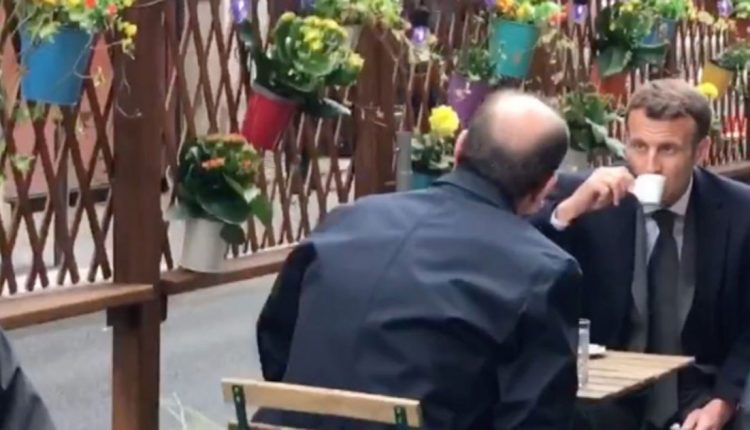 Макрон испи утринско кафе на тераса со премиерот