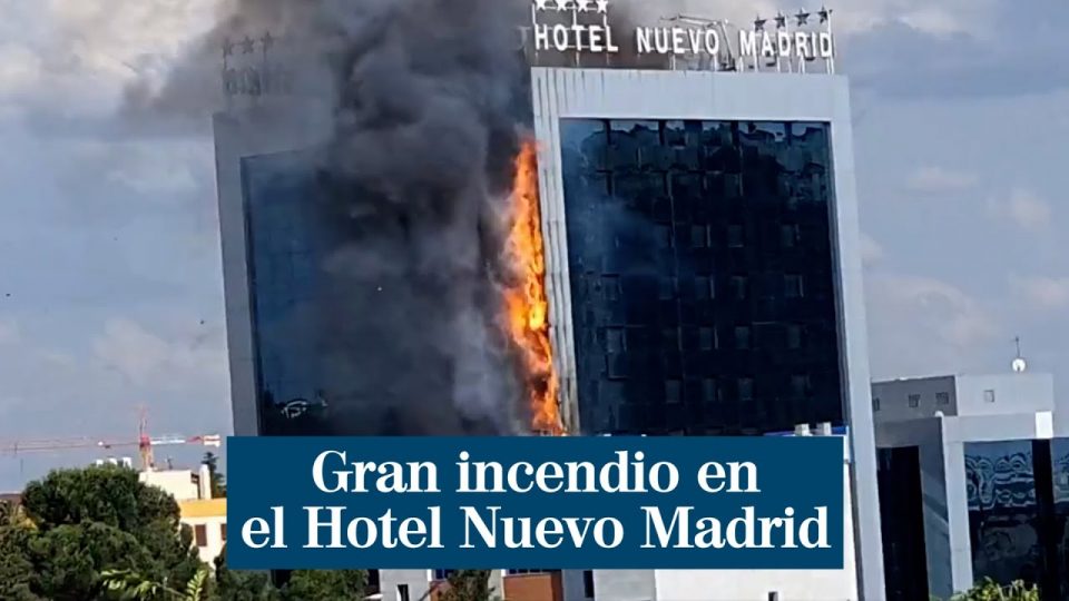 Голем пожар избувна во хотелот Нуево во Мадрид