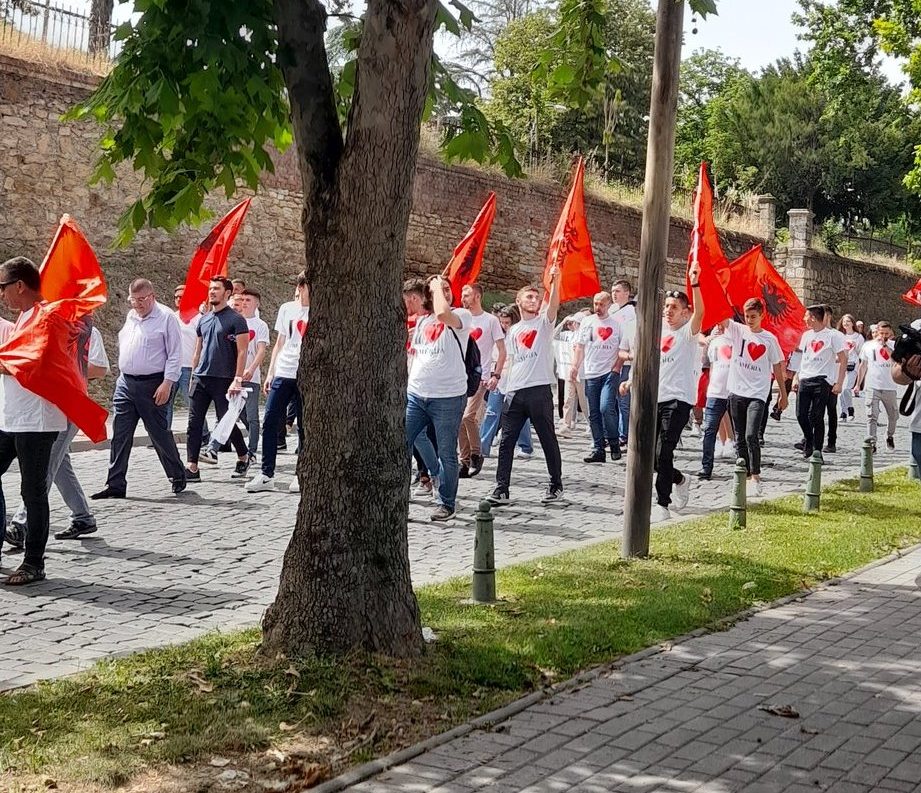 Кога зелените промовираат здрав живот и пешачат за чист воздух – со албански знамиња