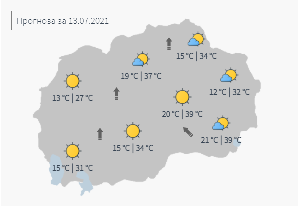 Kакво време нè очекува до петок?
