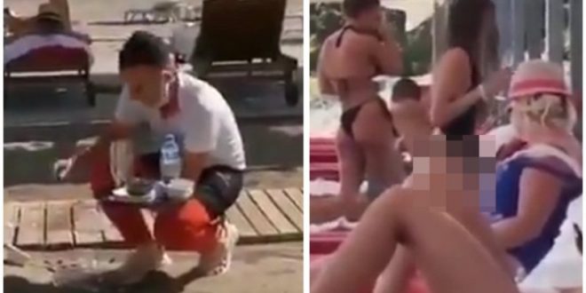 Секс на лежалки во Црна Гора, келнерот во шок го испуштил послужавникот