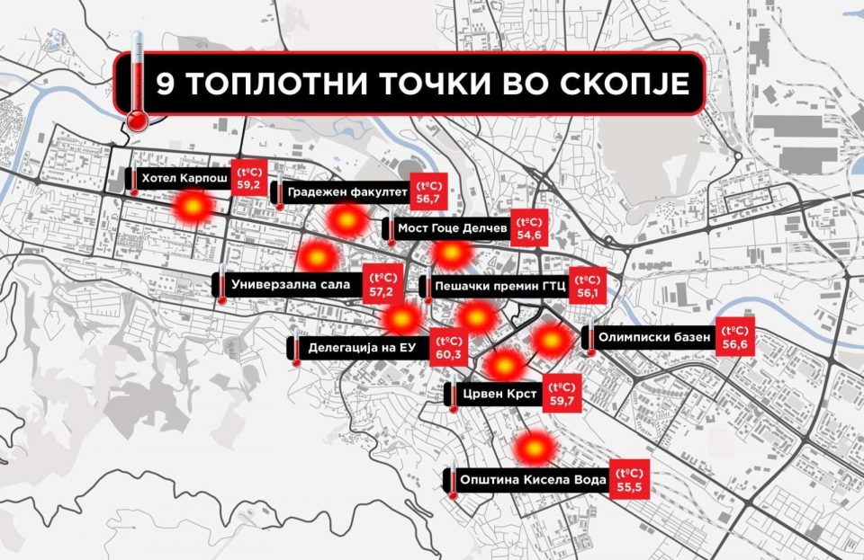 Град Скопје ќе постави девет стреи на пешачки острови низ метрполата