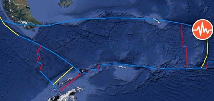 3емјотрес од 7,2 степени во јужниот Атлантик