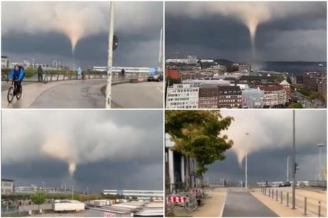 Торнадо во Германија разнесе покриви на куќи и креваше чамци од вода, повредени се седум лица