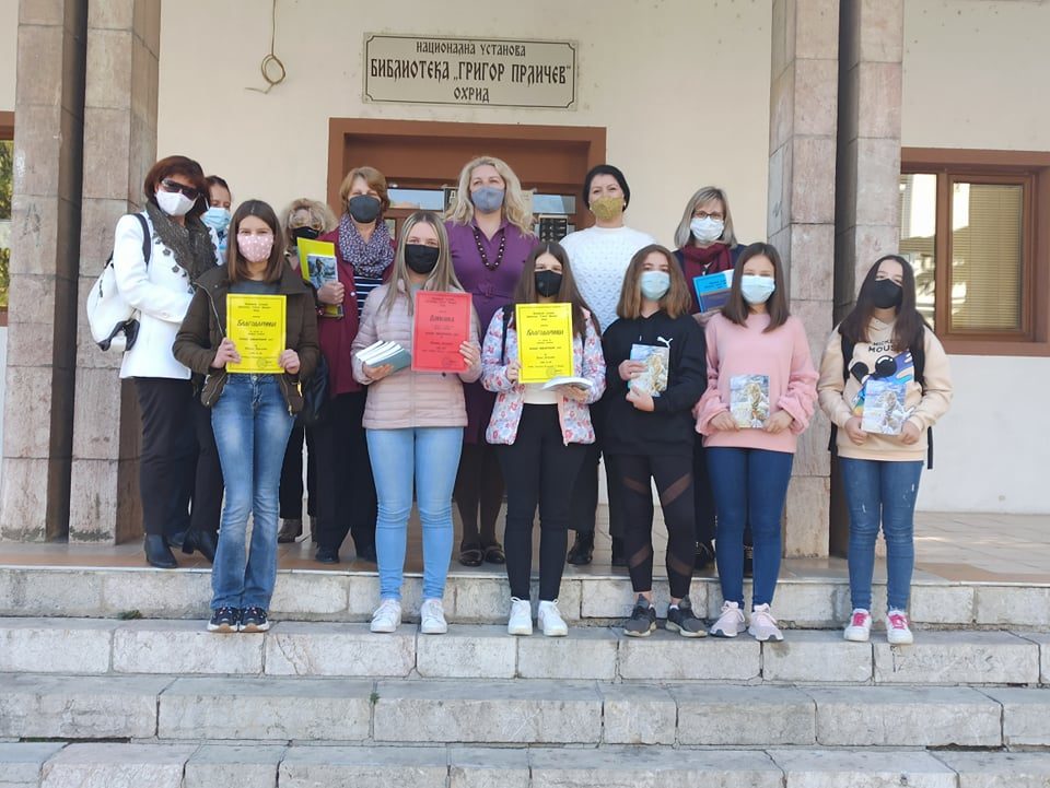 Марија Ѓиноска го освои првото место на Општинскиот натпревар „Млади библиотекари“