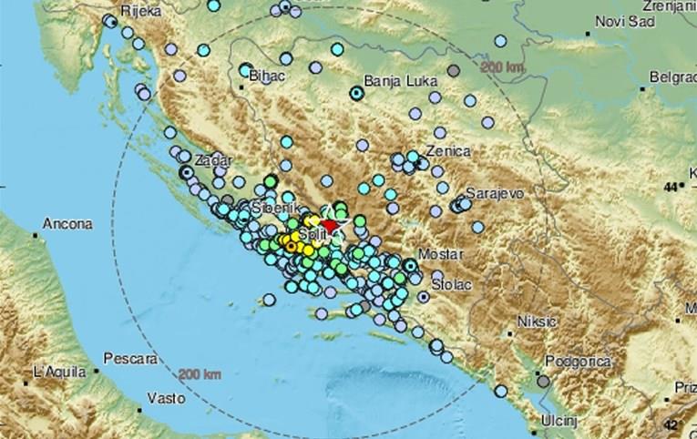 Силен земјотрес во Даламација, нема информации за штети или повредени