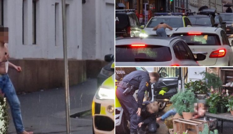 Напаѓач во Осло, полугол и бос ранил со нож неколкумина, полицијата го убила