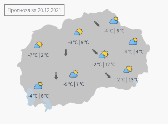 УХМР со прогноза до четврток