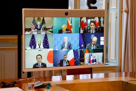 Лидерите на Г7 го осудуваат Путин за нападот на Украина