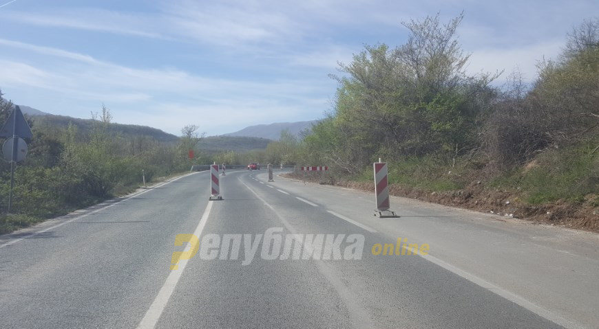 До 18 часот ќе е затворен патот Велес-Градско