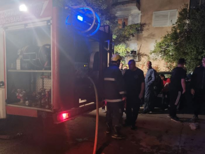 Изгореа два стана во зграда во Штип, полесно повредени две лица